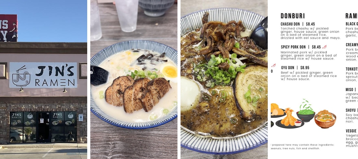 Jin’s Ramen Menu